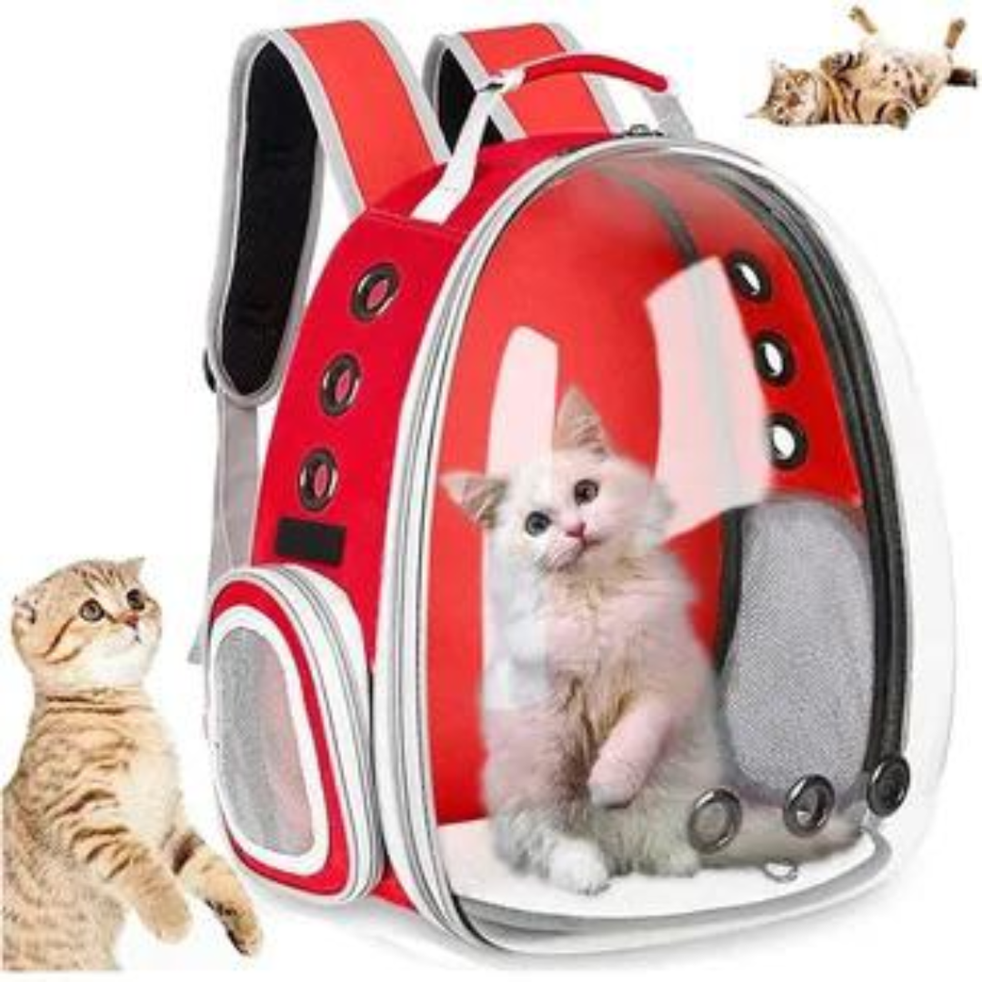 Maleta Morral Mascotas Burbuja Orificios