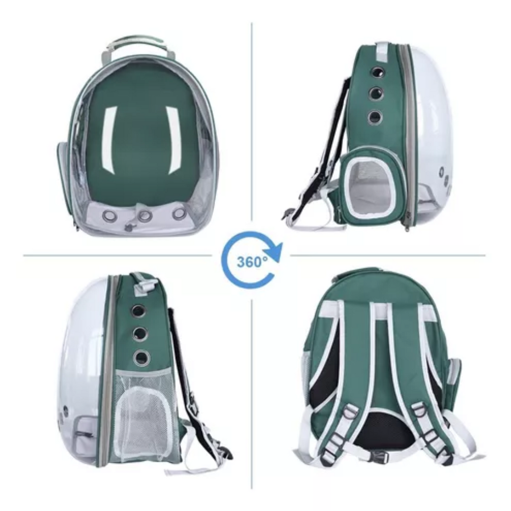 Maleta Morral Mascotas Burbuja Orificios